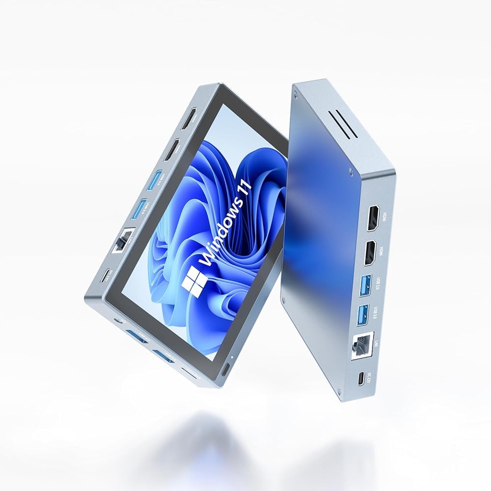 HEIGAOLAPC Mini PC Win 11 Pro,Celeron J4125 (Up to 2.7GHz) 8GB